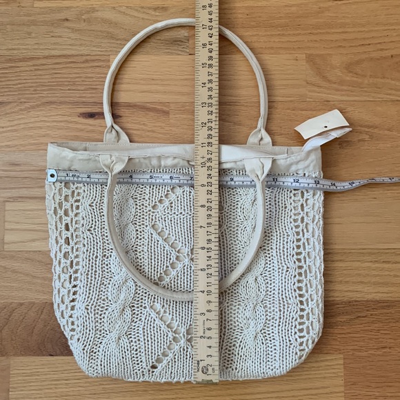 📍FIRM📍VTG Cotton Knit and Canvas Tote MUST BUNDLE - Picture 13 of 15
